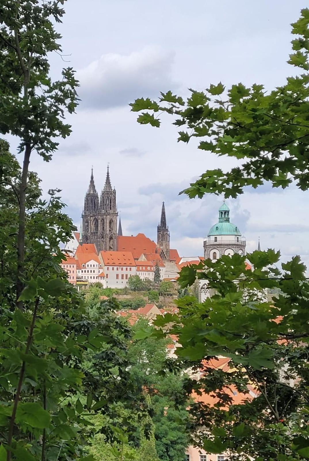 Cosel Apartment Altstadt Radfahrer Balkon Meissen Bagian luar foto