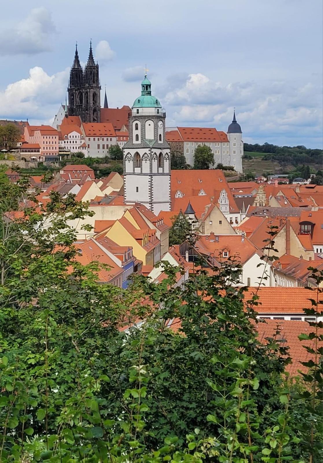 Cosel Apartment Altstadt Radfahrer Balkon Meissen Bagian luar foto