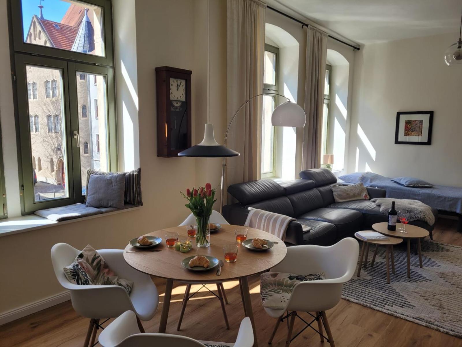 Cosel Apartment Altstadt Radfahrer Balkon Meissen Bagian luar foto